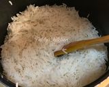 A picture of step 6 of Chinese fried rice with Russian salad.