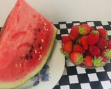 Foto del paso 1 de la receta: Ensalada de Frutas  Sandía, Fresas, kiwi, Plátano!!
