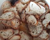 A picture of step 2 of German Bread Dumplings (Semmelknödel).