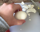 A picture of step 1 of Easter Deviled Eggs.