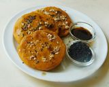 A picture of step 7 of Mochi pancake (SWEET POTATO PANCAKE).