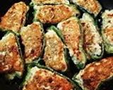 A picture of step 4 of Stuffed Green Peppers for Bento.