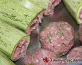 A picture of step 3 of Stuffed Zucchini.