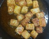 A picture of step 2 of Paneer chilli.