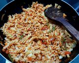 A picture of step 2 of Red Sauce Pasta with Olives.