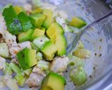 A picture of step 4 of Chicken and Celery Mustard Salad.
