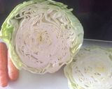 Foto del paso 1 de la receta: Col blanca esparragada con alcachofas
