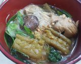 รูปขั้นตอนการทำที่ 3 ของ ก๋วยเตี๋ยวไก่มะระ