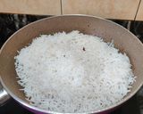 A picture of step 5 of Red amaranth rice.