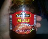 A picture of step 1 of Mole chicken.