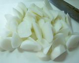 A picture of step 1 of Easy Nanban-style Curried Soboro and Daikon Radish.