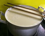 Hình bước làm 9 của món Sữa đậu nành và đậu hũ nước đường lá dứa trân châu