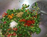 A picture of step 2 of Paneer Burji.
