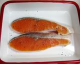 A picture of step 1 of Simple Acquapazza-style Salmon with Basil.