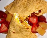 A picture of step 2 of Bacon & Egg Breakfast Wrap.