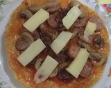 Foto langkah ke 4 dari resep Easy Bread Pizza Saos Teriyaki.