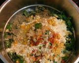 A picture of step 1 of Spinach dal vada.