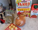A picture of step 1 of Italian meatballs.