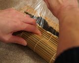 A picture of step 3 of California Roll (Uramaki Sushi) - Japanese #veganideas.