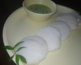 A picture of step 3 of Idli coconut chutney.