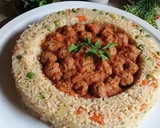 صورة لخطوة 4 من وصفة الارز بالخضار والكفته