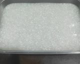 Foto langkah ke 5 dari resep Puding Jeruk Jelly Kelapa.