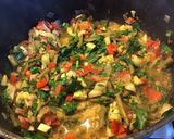 Une image de l'étape 7 de Poivrons courgettes et navets farcis aux légumes.