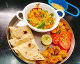 A picture of step 6 of Sev tamatar nu shaak (Gujarati dinner sabji with phulka).
