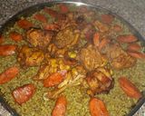 صورة لخطوة 8 من وصفة فريكة مفلفلة.😋😋مع جاج محمر..🐓أول مرة بعملها
