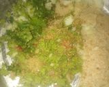 A picture of step 2 of Green peas heart kabab.