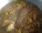 A picture of step 3 of Cauliflower with Vetki fish curry.