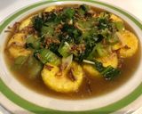 Gambar langkah 4 resipi Tauhu Telur Pak Choy Cincang.
