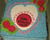 Foto langkah ke 3 dari resep Birthdaycake Mawar merah :).