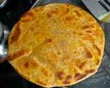 A picture of step 3 of Sattu Paratha.