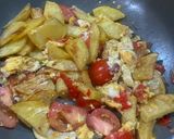 Gambar langkah 3 resipi Kentang Pecah Telur.