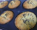 A picture of step 8 of Black Sesame Seeds and Sweet Potato Muffins.