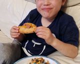 A picture of step 9 of Vickys Halloween Pizza 'P-Eyes' 👀 GF DF EF SF NF.