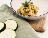 A picture of step 3 of Tagliatelle with Zucchini Pesto.