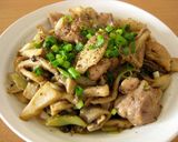 A picture of step 6 of Mushroom and Chicken Sautéed in Whole Grain Mustard and Miso.