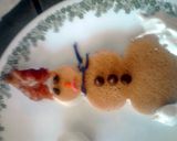 A picture of step 12 of Snowman Pancakes * christmas *.