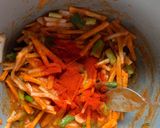 Foto langkah ke 6 dari resep Kimchi Sawi Putih dengan Gochugaru dan Gochujang (lama fermentasi 2 hari).