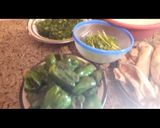 صورة لخطوة 3 من وصفة محشى بتنجان وفلفل مع الفراخ المشويه 🤤🤤🤤