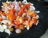 A picture of step 1 of Matar Paneer Masala.