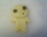A picture of step 3 of Princess Mononoke Kodama Cookies.