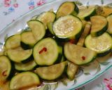 A picture of step 3 of Irresistible Pickled Zucchini.