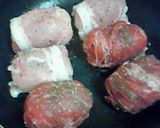 A picture of step 5 of Meat-Wrapped Onigiri For Picnics and Outings!.