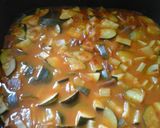 A picture of step 5 of Red Zucchini/courgette Soup 275 cals whole batch of 1700 mils.