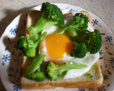 A picture of step 3 of Broccoli Egg Toast.