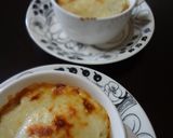 A picture of step 5 of Japanese Leek Gratin with Sake Lees and Tofu White Sauce.