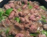 A picture of step 4 of Pepper steak in a crock pot.